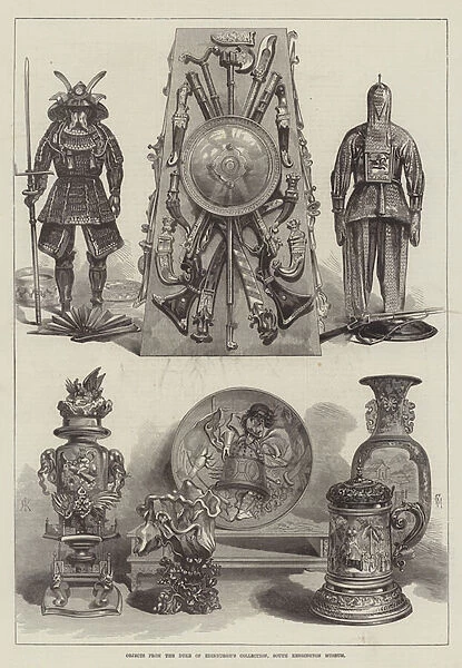 Objects from the Duke of Edinburghs Collection, South Kensington Museum (engraving)