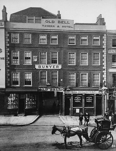 The Old Bell Inn, High Holborn, c. 1884 (b  /  w photo)