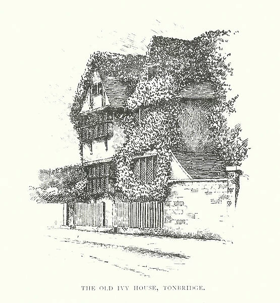 The Old Ivy House, Tonbridge (litho)