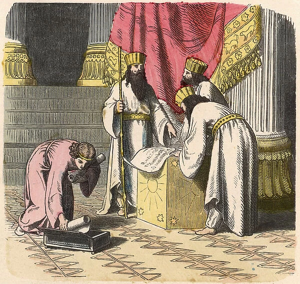 Old Orient, Persians: Magician, 1866 (coloured engraving)
