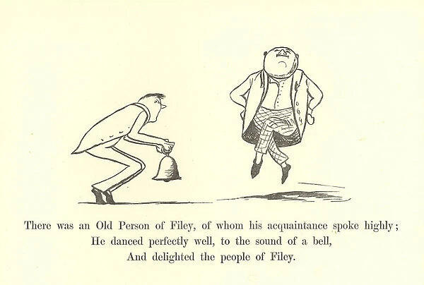 There was an Old Person of Filey, of whom his acquaintance spok highly (litho)