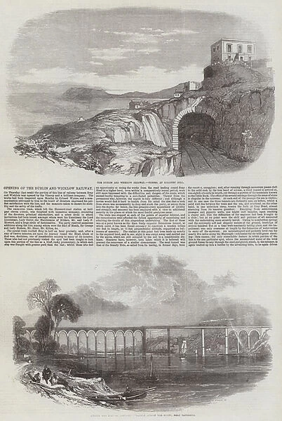 Opening of the Dublin and Wicklow Railway (engraving)
