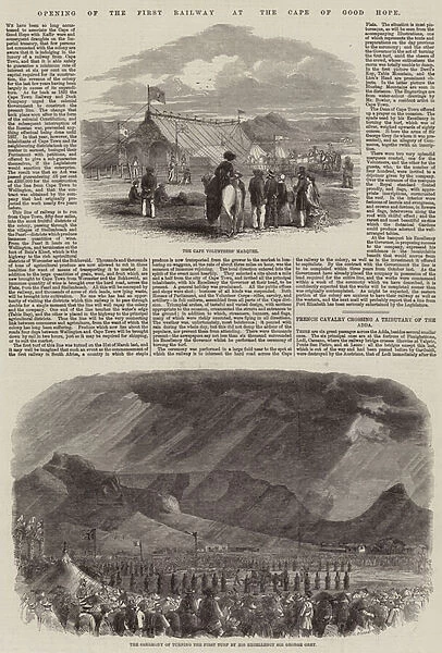 Opening of the First Railway at the Cape of Good Hope (engraving)