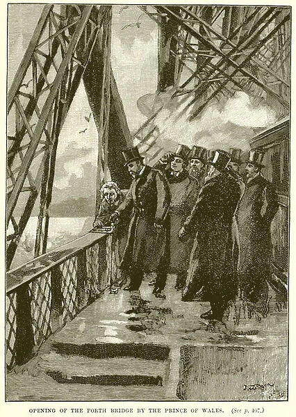 Opening of the Forth Bridge by the Prince of Wales (engraving)