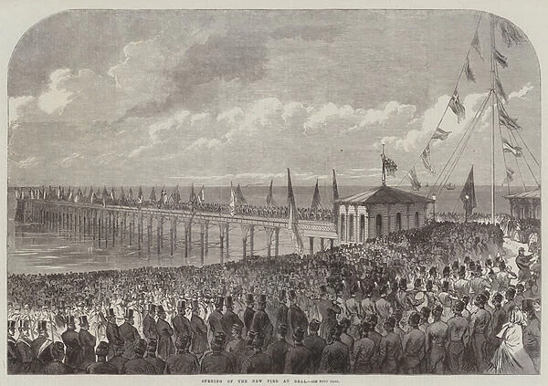 Opening of the New Pier at Deal (engraving)