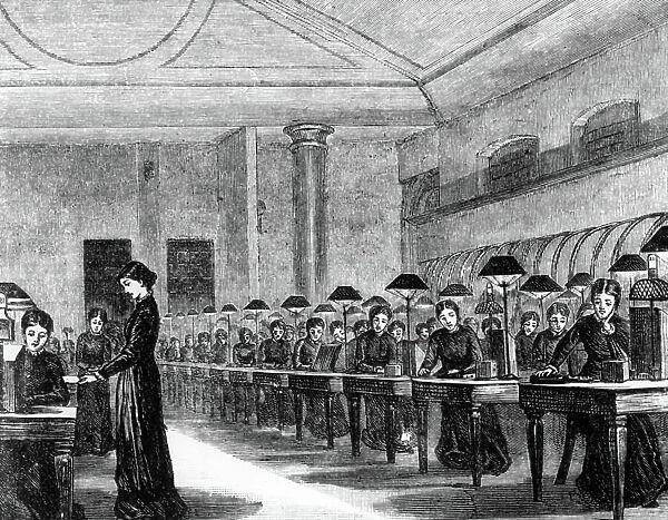 The operating room at the General Post Office, 1874