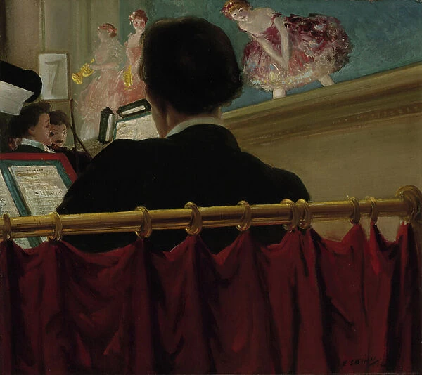 The Orchestra Pit, Old Proctor's Fifth Avenue Theatre, 1906 (oil on canvas)