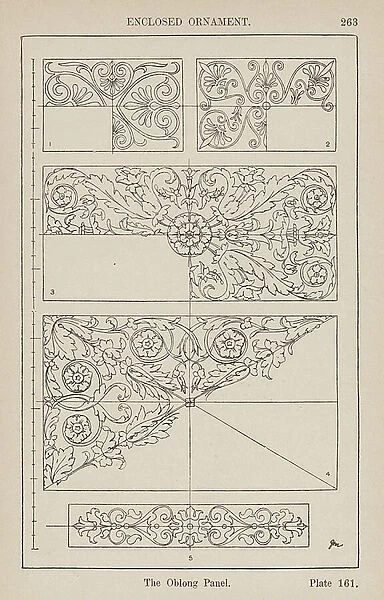 Ornament: Enclosed Ornament, The Oblong Panel (engraving)