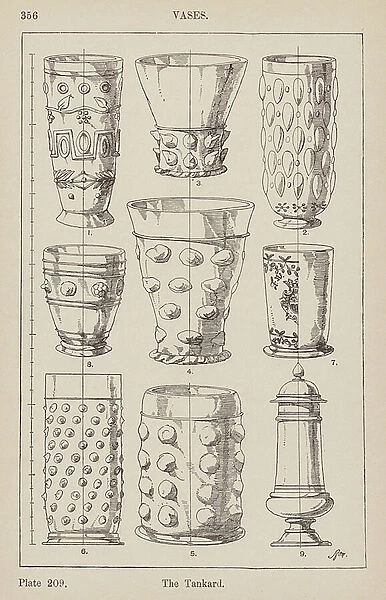 Ornament: Vases, The Tankard (engraving)