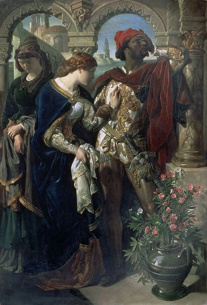 Othello, Desdemona and Emilia, 1867