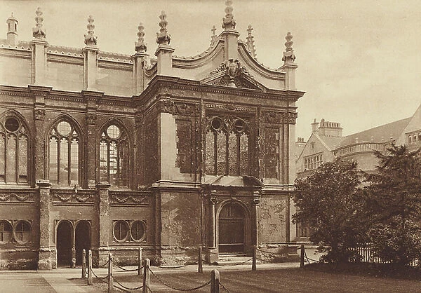 Oxford: Brasenose College, The Chapel, begun 1656 (b / w photo)