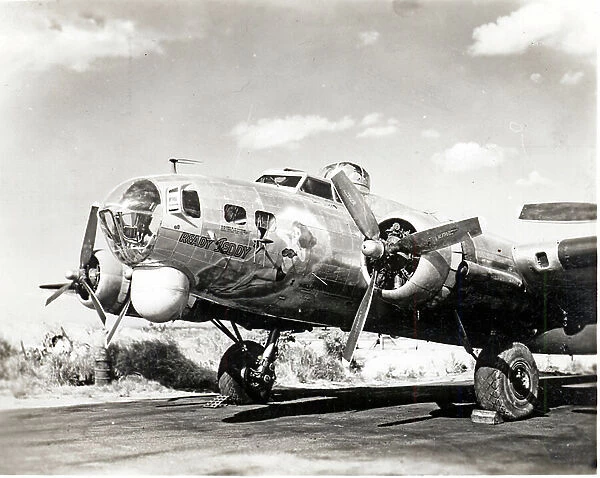Pacific Theater, Gen.Wordsmith's B-17 [Ready Teddy] March 1946, Clark Field