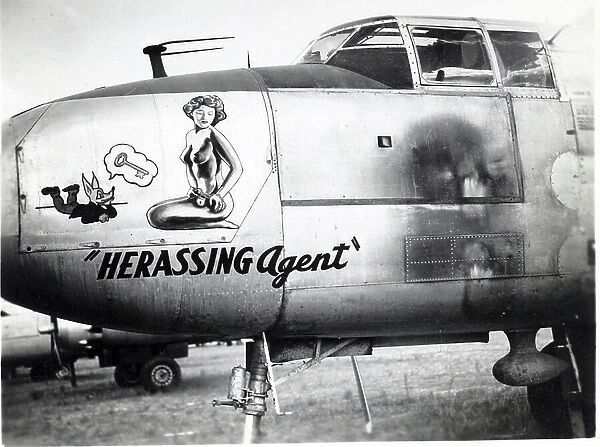 Pacific Theater, Nose art [Herassing Agent] April 1946, Clark Field