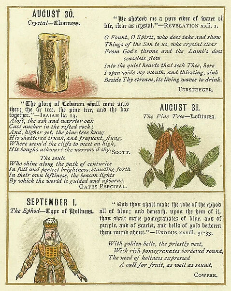 Page from The Bible Emblem Anniversary Book (colour litho)