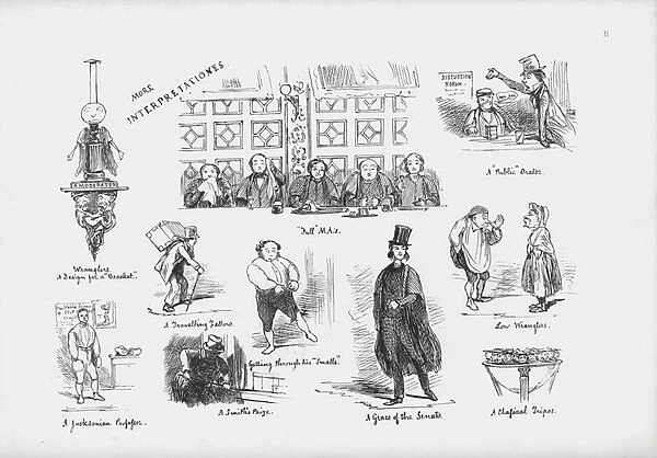 Page from A Cambridge Scrap-Book, 1859. (engraving)