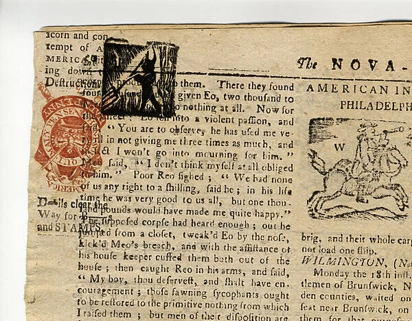 Page from the Halifax Gazette, or The Weekly Adviser, Nova Scotia