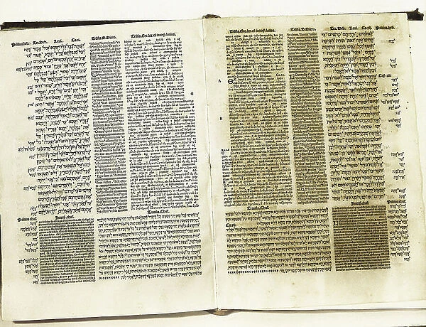 Pages from 'Biblia Poliglota Complutense', 1514 (manuscript)