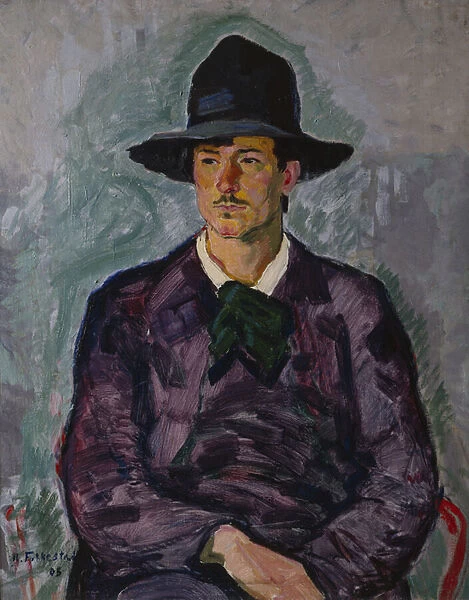 The painter Theodor Laurey, 1908 (oil on canvas)
