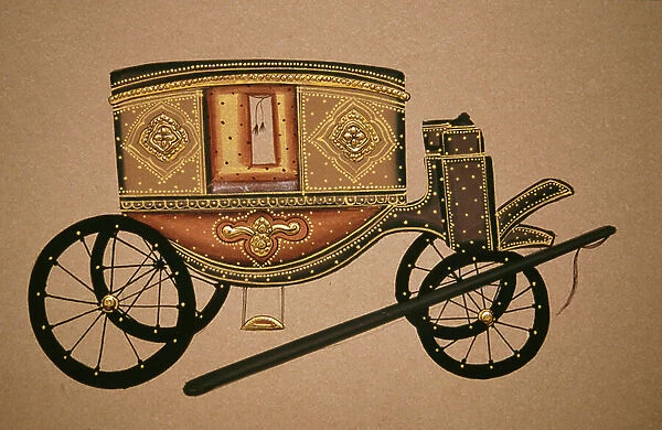 Painting of Horse Cart, India
