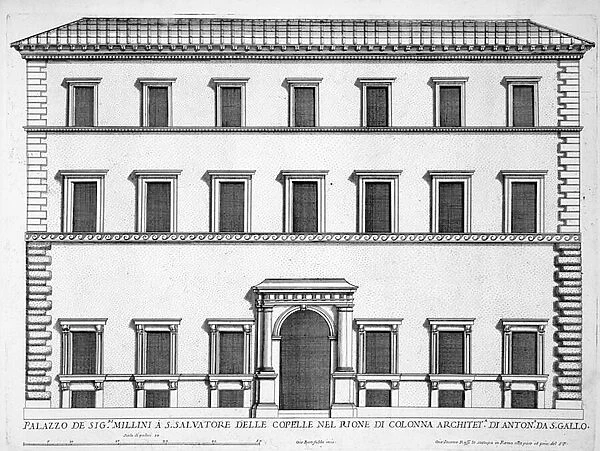 Palazzo Millini, Rome, from Palazzi di Roma, part II