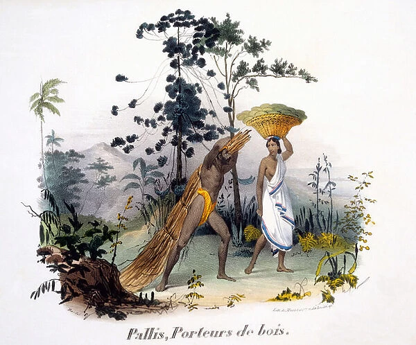 Pallis, the wood-carrier, 1827-35 (colour litho)