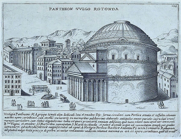 Pantheon Vulgo Rotunda, the remains of the Pantheon