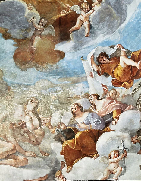 Paradise, detail, 1651-52 (fresco)