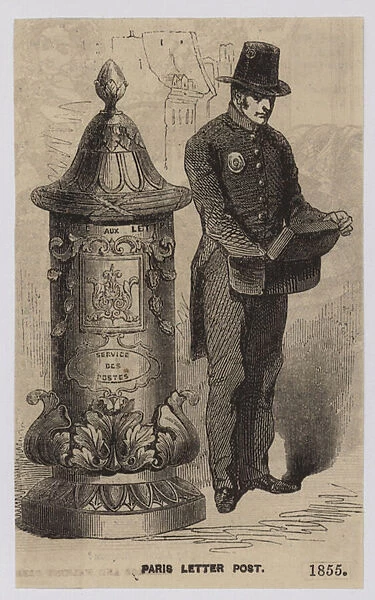 Paris Letter Post, 1855 (engraving)