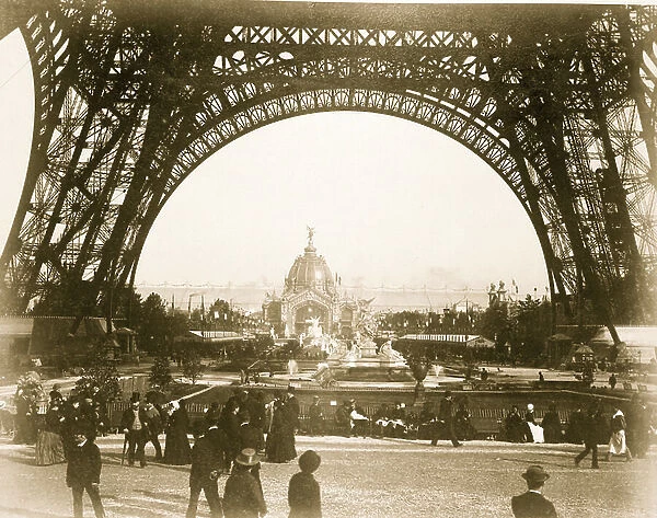 Paris Universal Exposition as seen from the Base of the Eiffel Tower 1889 (photo)