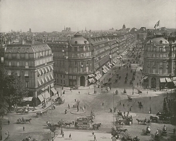 Paris: View of the Avenue de l Opera (b  /  w photo)