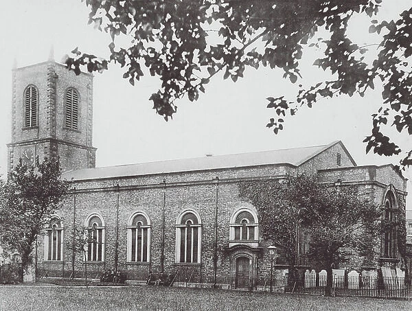 Parish Church, Stockton-on-Tees (b / w photo)