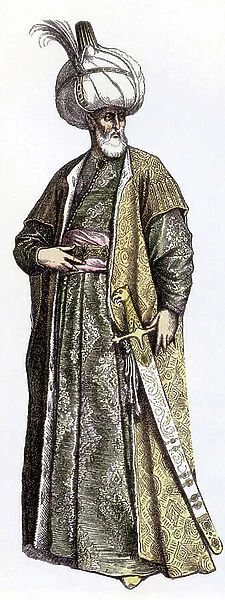 A pascha from the Ottoman Empire (print)