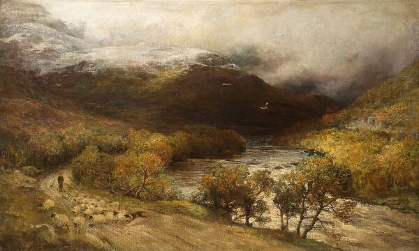 The Pass of Leny, Perthshire, 1886 (oil on canvas)
