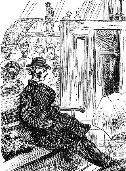 The passenger deck of a paddle steamer, 1850