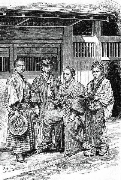 People of Tokyo, 1896 (engraving)