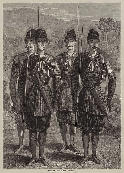 Persian Irregular Troops (engraving)