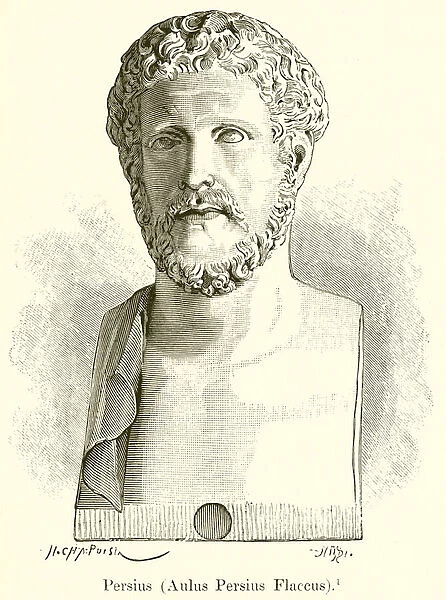 Persius (Aulus Persius Flaccus) (engraving)