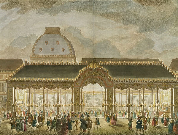 Perspective View of the Carousel Room, constructed for the occasion of the marriage of