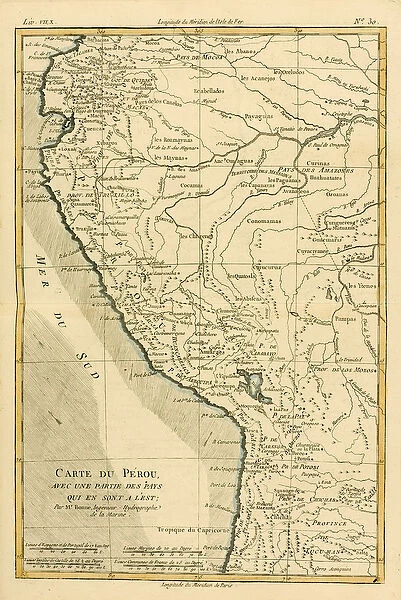 Peru, from Atlas de Toutes les Parties Connues du Globe Terrestre by Guillaume Raynal