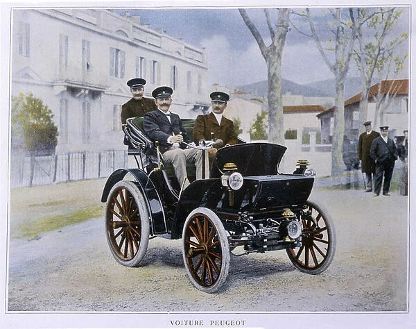 Peugeot car (1st prize of the Concours d Elegance in Monte-Carlo, 1899)