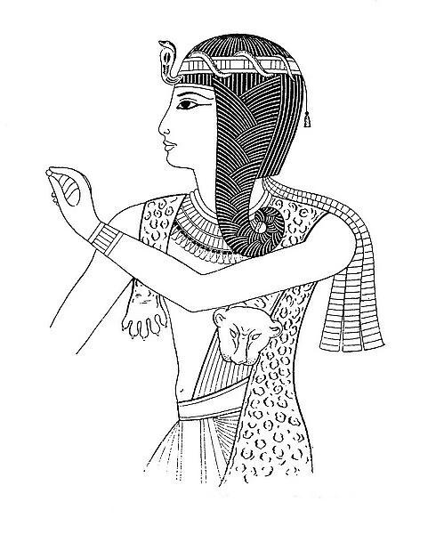 Pharaoh Ramesses II 19th Dynasty, Egypt, here with uraeus snake, history of fashion
