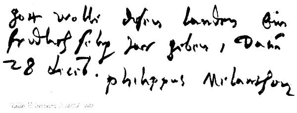 Philip Melancthon, b 1497, d 1560 (engraving)