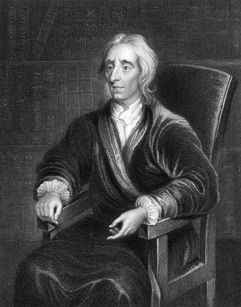 Philosopher John Locke, c1700 (engraving)