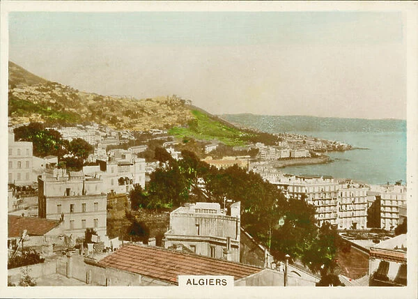 Photocard, 1930s: Algiers (coloured photo)