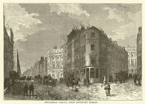 Piccadilly Circus, from Coventry Street (engraving)
