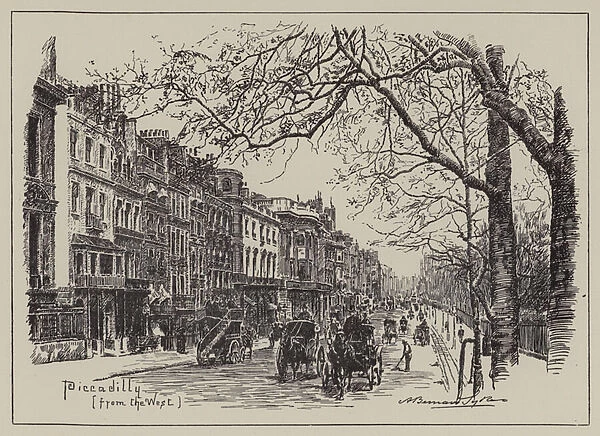 Piccadilly, from the West (engraving)