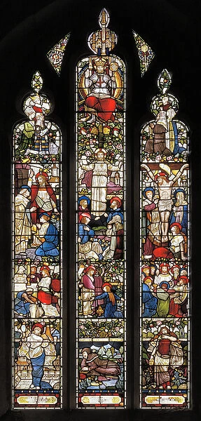 Piers Ploughman, by William Langland, 1873 (stained glass)