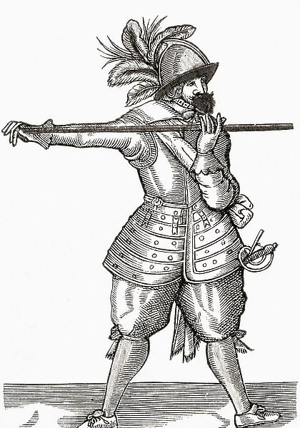 A Pikeman. From A First Book of British History published 1925
