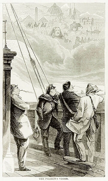 The Pilgrim's Vision illustration from The Innocents Abroad by Mark Twain