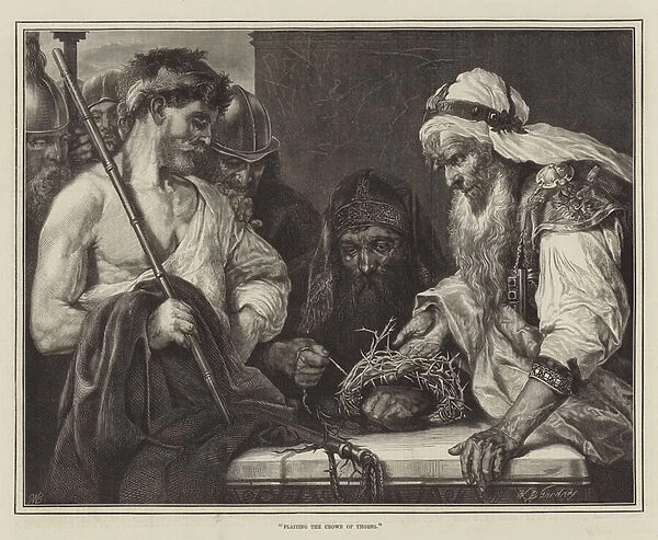 Plaiting the Crown of Thorns (engraving)